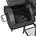 Royal Gourmet BBQ Charcoal Grill with Offset Smoker, 30'' L, New Process Paint Not Flake