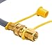 X Home 24FT 1/2 Inch ID Natural Gas Hose with Quick Connect Fitting, Propane to Natural Gas Conversion Kit for Grill, BBQ, Patio Heater and More
