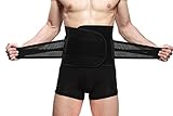 Goege New Style Adjustable Breathable Trimmer Belt,Tummy Fat Burning Slimming Belt,Body Shaper Slimming Tummy Waist Trainer,Lose Weight Fast,Helps Lose Post Boby Weight,Best Waist Trimmer Beer Belly for Men,Size L(31.5