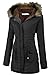 Beyove Womens Winter Coats Jacket Removable Hood Warm Faux Fur Lined Thicken Parka with Pockets Windproof Outerwear