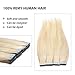 SEGO 40 Pieces Rooted Tape in Hair Extensions Human Hair Seamless Skin Weft 100% Real Remy Invisible Tape Hair Extensions Straight Double Sided #60 Platinum Blonde, 18 Inch (100 Gram)