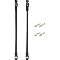 SCX10 Lot de 2 arbres de transmission SCX10 en acier inoxydable arrière avant 68-229 mm à couper à la longueur pour 1/10 RC Crawler LCG Rig Sportsy Scalers GSPEED Capra SCX10 Pro