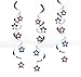 Dizzy Danglers Hanging Party Décor, Red and Blue Stars