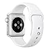 [3 Pieces] Smart Watch Band 38mm,iMOMO Soft Silicone Sport Band [2 Lengths] Large/Small Wrist Strap Replacement for Apple Watch 2015 & 2016 All Models 38mm - WHITE