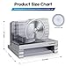 Food Slicer Siontech Pro Electric Meat Slicer with Removable 6.7
