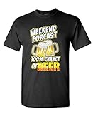 Gooder Tees Men's Weekend Forcast Chance of Beer T-Shirt