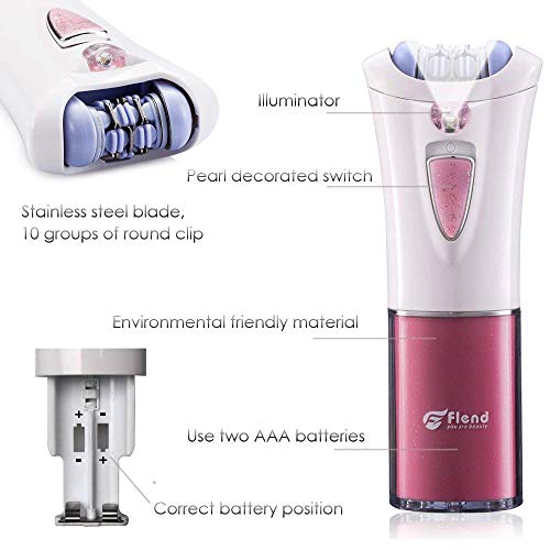 Flend Cordless Lady Epilator, Electric Hair Removal, Women's Epilator, Full Body Hair Shaver Bikini Trimmer - Thumbnail 2