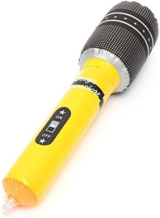 Blow up Inflatable Plastic Microphone 24CM Party Favor Kids Toy Gift