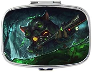 Omega Squad Teemo lol DIY Traveling Camping Outdoor fashion Pill Storage Case Box Organizer by Shower Place