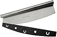 Checkered Chef Pizza Cutter Sharp Rocker Blade With Cover. Heavy Duty Stainless Steel. Best Way To Cut Pizzas And More. Dishwasher Safe.