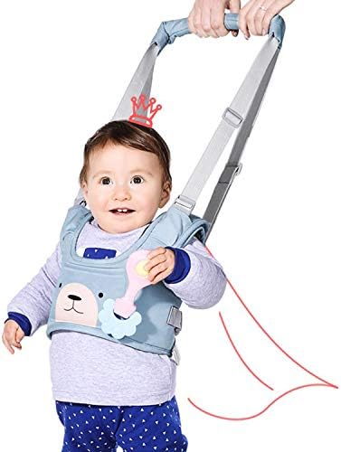 ジシェン ベビーチェアベルト 子供用 歩行補助ベルト 人気商品 歩行器 ハーネス こども 調節可能 O 歩行姿勢補正 字型の脚を防止し 赤ちゃん幼児ツール 迷子防止縄 スカイブルー
