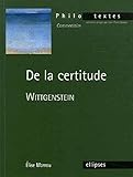 De la certitude : Wittgenstein by