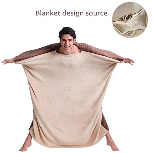Kanguru Wearable Blanket with Sleeves for Adult, Women, Men Fun Gifts for Christmas and Birthday - Thumbnail 7