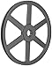 TB Woods BK160 FHP QT Bushed V-Belt Sheave, B Belt Section, 1 Groove, QT Bushing required, Cast Iron, 15.75