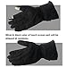 Chitone Motorcycle Gloves Winter Waterproof Motorbike Motocross Gloves (X-Large, Black)