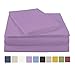 NC Home Fashions Ultra Soft Brushed Microfiber Solid Bed Sheet Set- Cotton Feeling-Deep Pockets - Easy Fit - Breathable & Cooling - Wrinkle, Fade, Stain Resistant-Twin, Lupine -3 Pieces