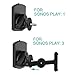 WALI Speaker Wall Mount Bracket for SONOS Play 1 and Play 3 Multiple Adjustments, Hold up to 22 lbs, (SWM001), Black