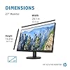 HP v27e Full HD Monitor (1920 x 1080) 27 Inch (1 VGA, 1 HDMI) – Black [Amazon Exclusive]