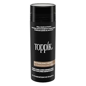 TOPPIK-Hair-Fibers-Light-Brown-275-g Toppik Hair Building Fibres Powder, Light Brown, 27.5g Bottle - for A Thicker-looking Hairline, Crown and Beard, Instant…