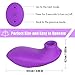 Rabbit G-spot Clitoral Sucking Vibrator for clit Nipple Stimulation, Treediride Rechargeable Silicone Vagina Anal Mini Sucker Waterproof Licking Tongue Vibrators Sex Toy with 10 Modes Women (Style 3)