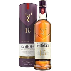 Glenfiddich 15 Jahre Single Malt Scotch Whisky Solera mit Geschenkverpackung, 70cl | 700 ml (1er Pack)