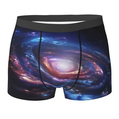 SYHEART Space Spiral Cosmic Energy Print Men'S Boxer Briefs With Elastic Comfort Fit Design For All-Day Wear