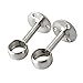 Alise Stainless Steel Shower Curtain Closet Rod Holder Pipe Flange Socket Ceiling Mount Bracket Pipe Fitting Parts Supports,2 Pcs (25mm（1-Inch Dia.）, Brushed Nickel)