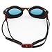Swimming Goggles, Swim Goggles. Anti-Fog, UV Protection, Silicone Seal Water-Proof, Anti-Shatter, with 3 Interchangeable Nose Pieces suit For Different Size Face, Black and Red Color