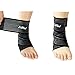 Luwint 2PACK Ankle Compression Bandage, Elastic Wrist Band Ankle Wrap for Men Women - Stretch Pain Relief Support Strap for Sports Gym Weightlifting Working Out Running (Black)