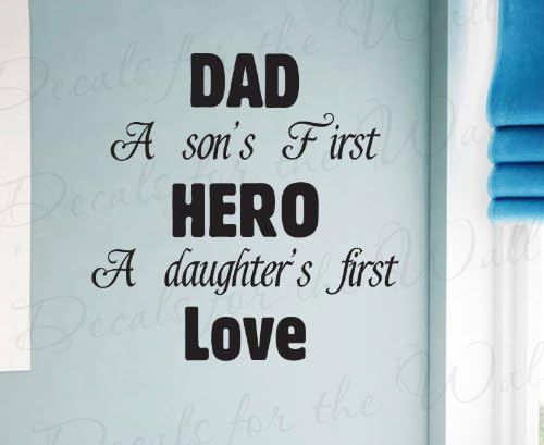Amazon Com Dad A Son S First Hero Daughter S First Love Boy S