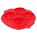HDE Brain Silicone Ice Cube Tray Novelty Halloween Brain Shaped Chocolate Molding Ice Cube Party Mold (3-Pack)