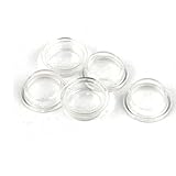 Uxcell 5 Pcs Clear White Silicone Waterproof Rocker Switch Protect Cover Round Caps