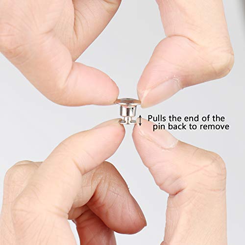 SUBANG 40 Pieces Metal Pin Backs Locking Pin Keepers Locking Clasp with Storage Case Pricepulse