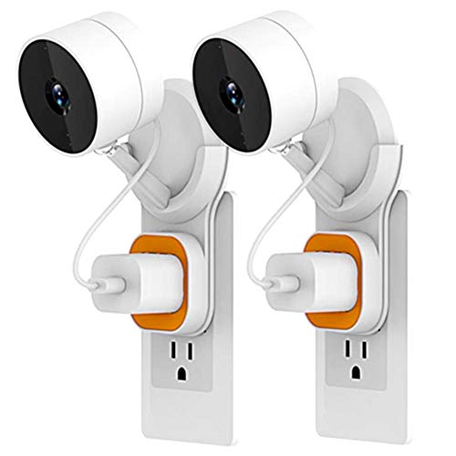 Wall Mount for Cloud Cam, FARSAIL Outlet Wall Mount Holder with USB Charging Cable for Amazon Cloud Cam Security Camera, Cloud Cam Accessories (2-Pack)