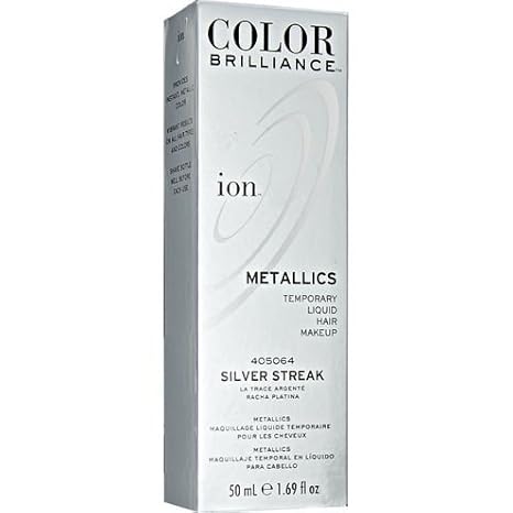 Ion Color Brilliance Metallics Temporary Liquid Hair Makeup Silver