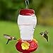 I-SUN Hummingbird Feeder with 3 Flower Feeding Ports,Hummingbird Feeders for Outdoors Include 2 Pack Handheld Hummingbird feeders