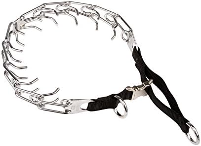 Herm Sprenger Rottweiler Pinch Collar with Nylon Loop and Quick Release Buckle - 50045 (02) nylon 1/8 inch (3.25 mm) - Size 23 inch (58 cm)