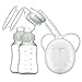 Portable Breast Pump Electric Double Breastpumps Safe Milk Storage Bottle Dual Control Milk Suction and Breast Massager Breast Care USB Charging