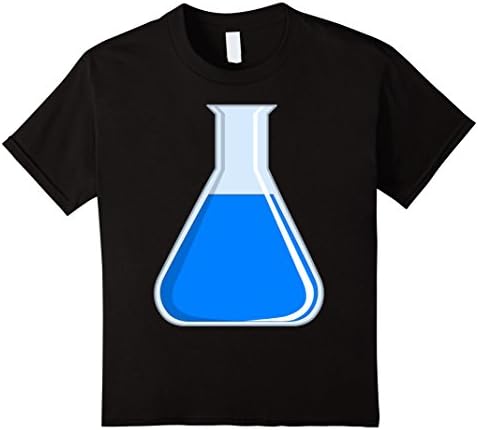 Kids Erlenmeyer Flask Shirt Chemistry Teacher Professor T-Shirt 8 Black