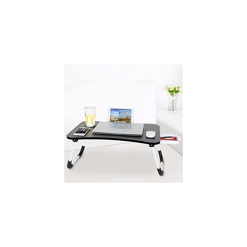 CHARMDI Laptop Desk with Storage Drawer, Portable Lap Desk with