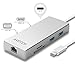 USB-C Digital AV Multi-Port Adapter, AVOTCH USB C Hub,3.1 Type C Hub with Power Delivery for Charging, HDMI VGA Dual Screen Display Output, Card Reader, 2 USB 3.0 Ports and Gigabit Ethernet Adapter