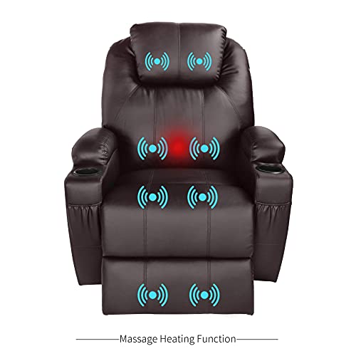 UMAX Lift Recliner Power Lift Chair for Elderly Wall Hugger PU Leather