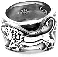 Tel Aviv jewelry. Roaring lion Coin ring. Elegant ring, Ring created out of two old coins. Ring for men and women and nice gift For any elegant occasion. Nice gift for bar mitzvah and bat mitzvah.