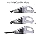 PowerStance Vacuum for Car Cleaner Truck-High Power-12v-5500PA-Corded Portable Handheld-Wet/Dry use-HEPA Filter, Nozzle Accessory kit, 16ft Power Cord, Carry Bag-Energy efficient Boat RV