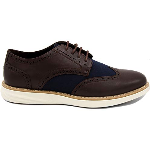 Nautica Men's Wingdeck Oxford Shoe Fashion SneakerBrown/Navy10