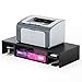 FITUEYES Wooden Adjustable Monitor Riser with Storage 2 Shelves Desktop Organizer DT306001WB