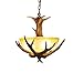 Antler Chandelier Retro Resin Antler Lamp 16.5 inches Diameter 16.9 inches High Ceiling Antler Chandelier Used in Bedrooms, Restaurants, Bars, Cafes, Etc