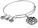 Alex and Ani Om III Expandable Rafaelian Silver Bangle Bracelet