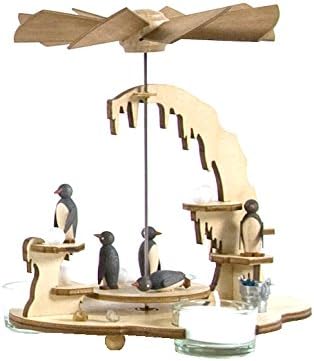 Alexander Taron Importer085-576 Dregeno Pyramid-Assorted Penguins-7" H x 7.5" W x 6.5" D, Brown
