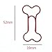 Creative Paperclips Cute Bone Shaped Paper Clamps for Office School, Assorted Color Pack of 100